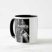 Das künstlerische Konzept der künftigen Weltraumfo Tasse (Vorderseite Links)