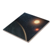 Das künstlerische Konzept illustriert Kepler-16b. Fliese (Seite)