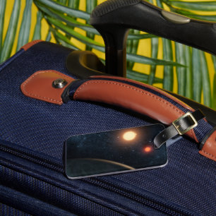 Das künstlerische Konzept illustriert Kepler-16b. Gepäckanhänger