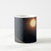 Das künstlerische Konzept illustriert Kepler-16b. Kaffeetasse (Mittel)