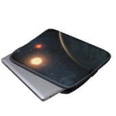 Das künstlerische Konzept illustriert Kepler-16b. Laptopschutzhülle (Vorne Knopf)