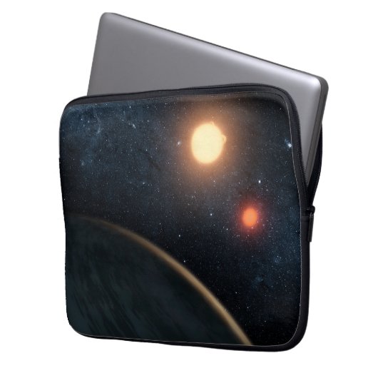 Das künstlerische Konzept illustriert Kepler-16b. Laptopschutzhülle (Vorderseite Links)