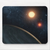 Das künstlerische Konzept illustriert Kepler-16b. Mousepad (Vorne)
