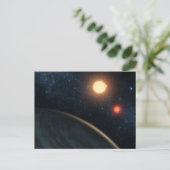 Das künstlerische Konzept illustriert Kepler-16b. Postkarte (Stehend Vorderseite)