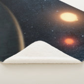 Das künstlerische Konzept illustriert Kepler-16b. Sherpadecke (3/4)