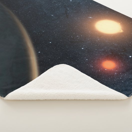 Das künstlerische Konzept illustriert Kepler-16b. Sherpadecke (3/4)