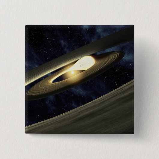 Das künstlerische Konzept zeigt einen Klumpen Mate Button (Vorderseite)