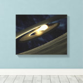 Das künstlerische Konzept zeigt einen Klumpen Mate Leinwanddruck (Insitu (Holzboden))