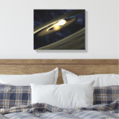 Das künstlerische Konzept zeigt einen Klumpen Mate Leinwanddruck (Insitu (Schlafzimmer))