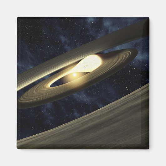 Das künstlerische Konzept zeigt einen Klumpen Mate Magnet (Vorne)