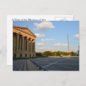 Das Kunstmuseum von Philadelphia Postkarte (Vorne/Hinten)