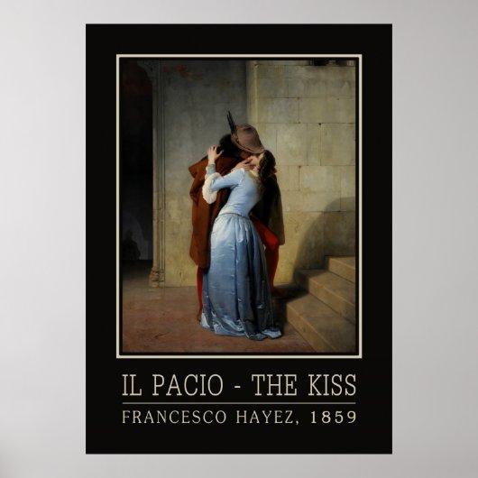 Das Kunstposter Kiss/Il Bacio Poster (Vorne)