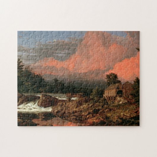 Das Kunstpuzzle der Kirche "Rutland Falls" Puzzle (Horizontal)
