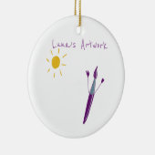 Das Kunstwerk Ihres Kindes auf einem Ornament (Rechts)