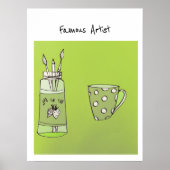 Das Kunstwerk Ihres Kindes auf einem Poster (Vorne)