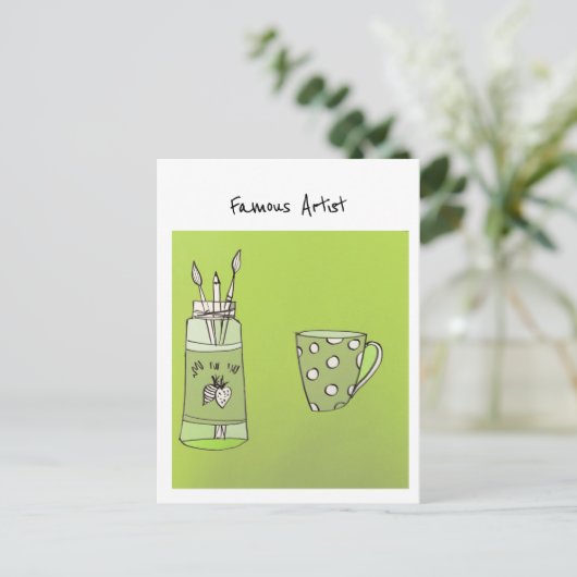 Das Kunstwerk Ihres Kindes auf einer Postkarte (Stehend Vorderseite)