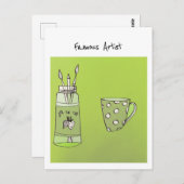 Das Kunstwerk Ihres Kindes auf einer Postkarte (Vorne/Hinten)