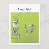 Das Kunstwerk Ihres Kindes auf einer Postkarte (Vorderseite)