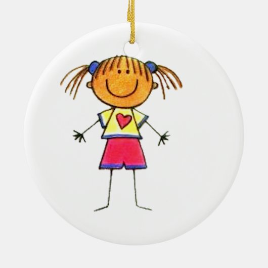 Das Kunstwerk Ihres Kindes Keramik Ornament (Hinten)