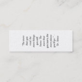 Das Kunstwerk Ihres Kindes oder Zeichnend auf eine Mini Visitenkarte (Rückseite)