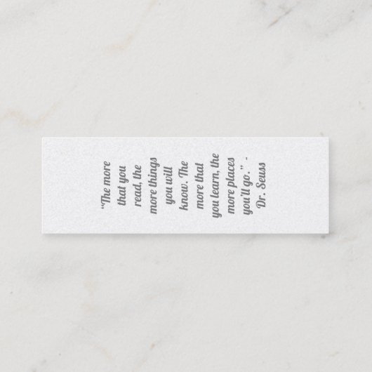 Das Kunstwerk Ihres Kindes oder Zeichnend auf eine Mini Visitenkarte (Rückseite)