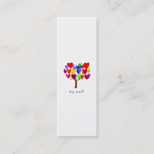 Das Kunstwerk Ihres Kindes oder Zeichnend auf eine Mini Visitenkarte (Vorderseite)