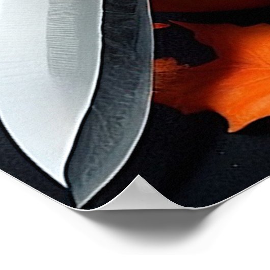 Das Kürbisplakat Poster (Ecke)