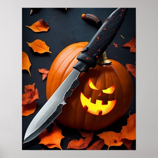 Das Kürbisplakat Poster (Vorne)