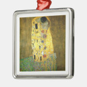 Das Kuss ~ Gustav Klimt Silbernes Ornament (Links)