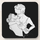 das Kuss-Untersetzer-Set Getränkeuntersetzer (Vorderseite)