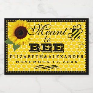 Das Label "Sunflower Wedding Guest Fevor" Lebensmitteletikett