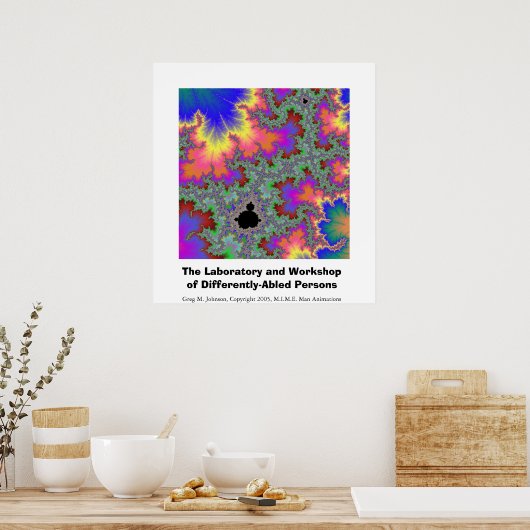 Das Labor und die Werkstatt von Different-Abled. Poster (Küche)
