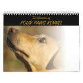 Das Labradors der vier Tatzen-Hundehütte Kalender (Titelbild)