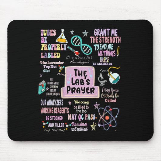 Das Labs Gebet Medizinischer Labortechniker Lab Mousepad (Vorne)