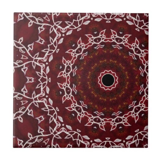 Das Labyrinth der Schriftzüge Fliese (Vorderseite)