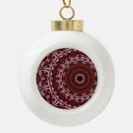 Das Labyrinth der Schriftzüge Keramik Kugel-Ornament