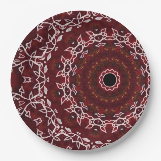 Das Labyrinth der Schriftzüge Pappteller (Vorderseite)