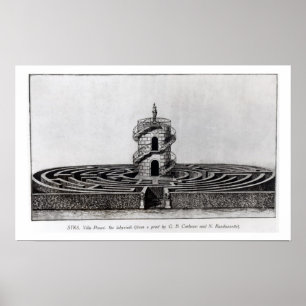 Das Labyrinth des Landhauses Pisani bei Stra, nach Poster