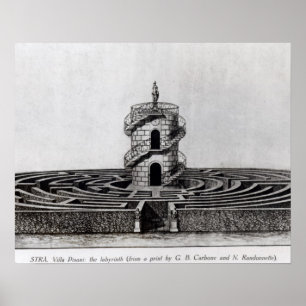Das Labyrinth des Landhauses Pisani bei Stra, nach Poster