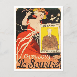 Das Lächeln 1900 Frankreich Postkarte