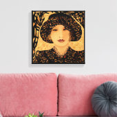 Das Lächeln der Lin Masters in mir Leinwanddruck (Insitu (Wohnzimmer))