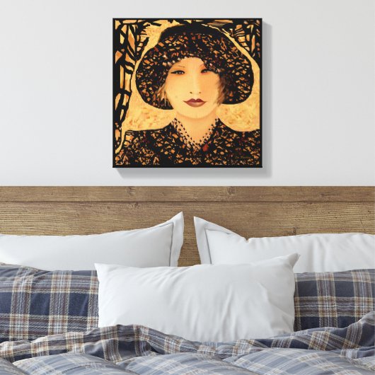 Das Lächeln der Lin Masters in mir Leinwanddruck (Insitu (Schlafzimmer))