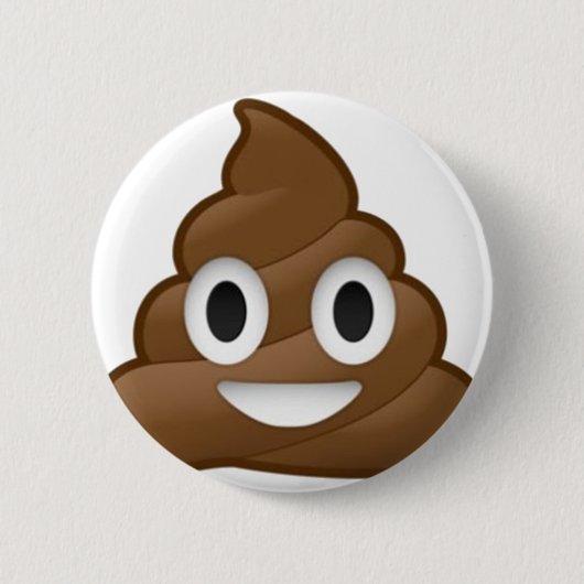 Das Lächeln kacken Emoji Button (Vorderseite)