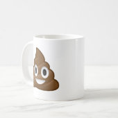 Das Lächeln kacken Emoji Kaffeetasse (Vorderseite Links)