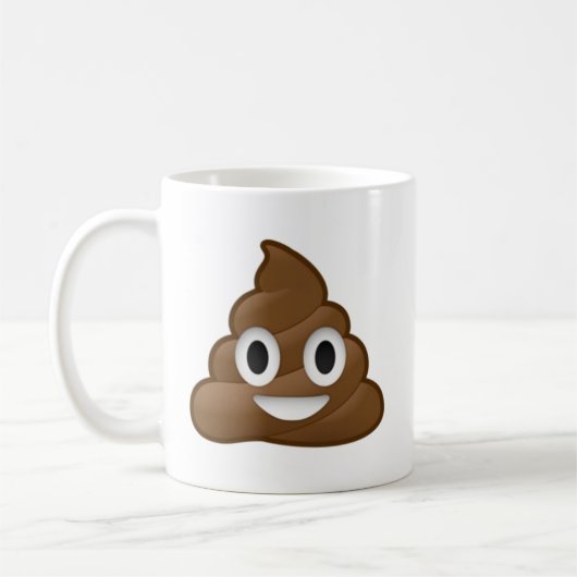 Das Lächeln kacken Emoji Kaffeetasse (Links)