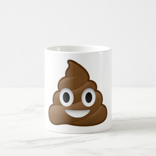 Das Lächeln kacken Emoji Kaffeetasse (Mittel)