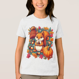 Das lächelnde Eichhörnchen Tri-Blend Shirt
