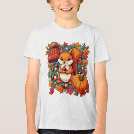 Das lächelnde Eichhörnchen Tri-Blend Shirt