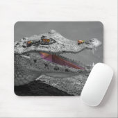 Das lächelnde Krokodil und die Fliegen - Costa Ric Mousepad (Mit Mouse)