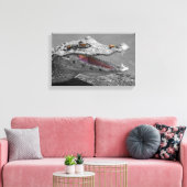 Das lächelnde Krokodil und die Fliegen Leinwanddruck (Insitu (Wohnzimmer))